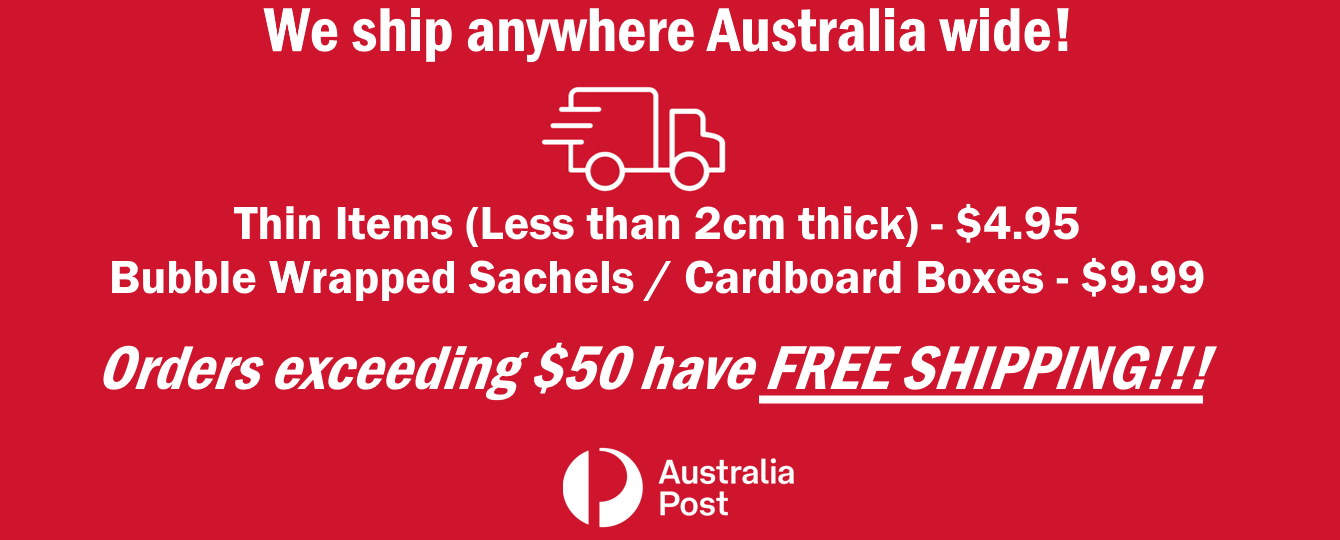 We Ship via Australia Post!